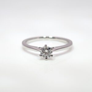 Platinum 0.30ct Solitaire Diamond Engagement Ring