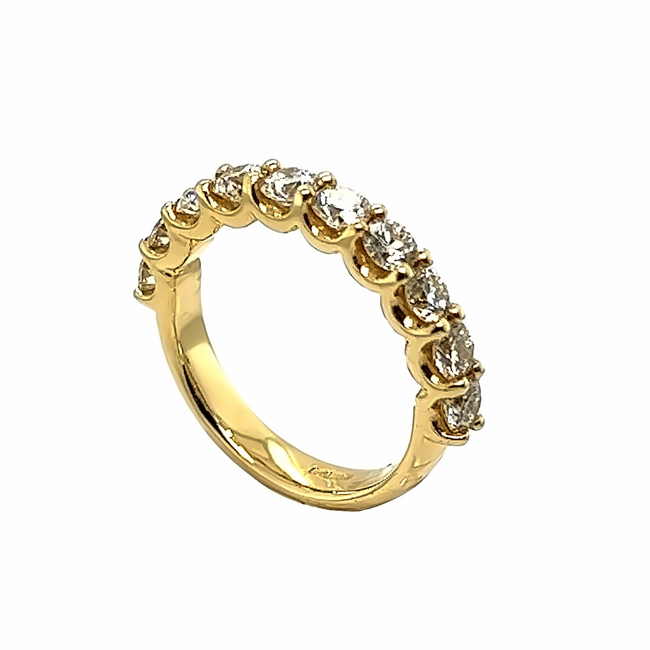 18ct Yellow Gold Diamond Set Eternity Ring - Aleks Jewellers