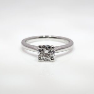 Platinum 0.80ct Solitaire Diamond Engagement Ring