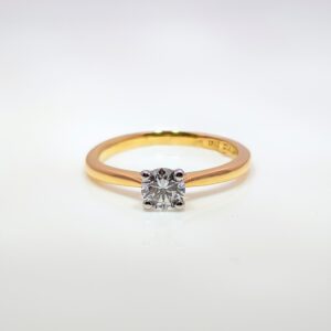 9ct Round Brilliant Cut 0.52ct Lab Grown Diamond Ring