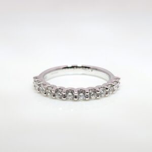 Platinum Lab Grown Diamond Half Eternity Ring