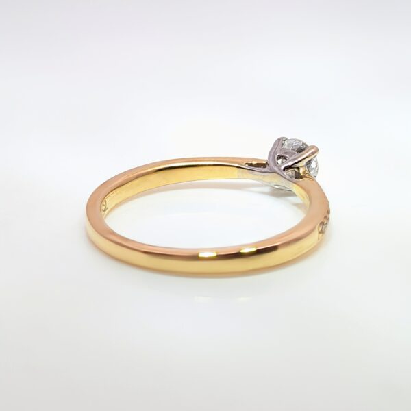 0.30ct Round Brilliant Diamond Ring 18ct Yellow Gold